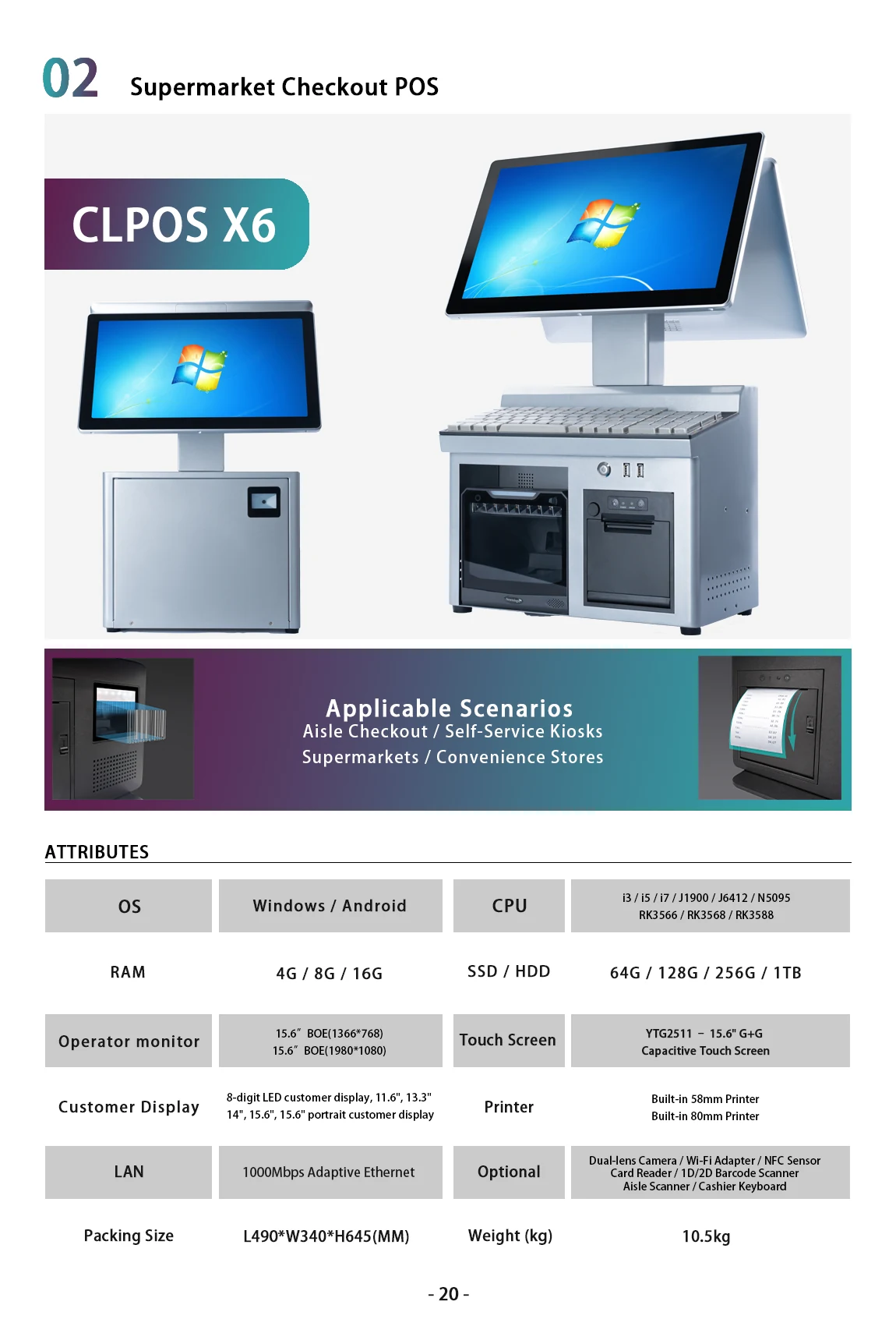 X6 product brochure